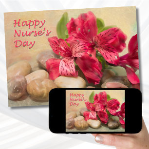 Frohen Tag der Krankenpfleger Rote Peruanische Lil Karte