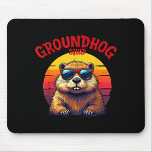 Frohen Tag des Murmeltieres 2025 Lustige Murmeltie Mousepad