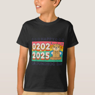 Frohen Tag des Murmeltieres 2. Februar 2025 Retro T-Shirt