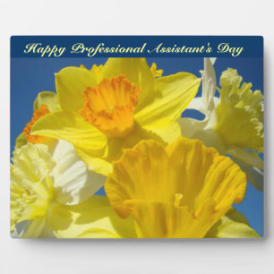 Frohen Tag des professionellen Assistenten! Blumen Fotoplatte