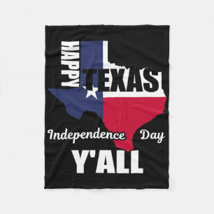 Frohen Texas Unabhängigkeitstag Euch Alle Amerikan Fleecedecke