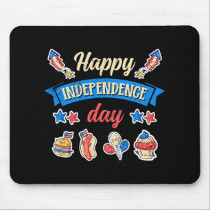 Frohen Unabhängigkeitstag - Unabhängigkeit 4. Juli Mousepad