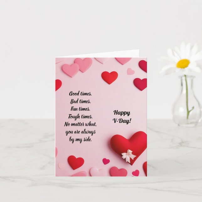 Frohen V-Day Karte (Kleine Pflanze)