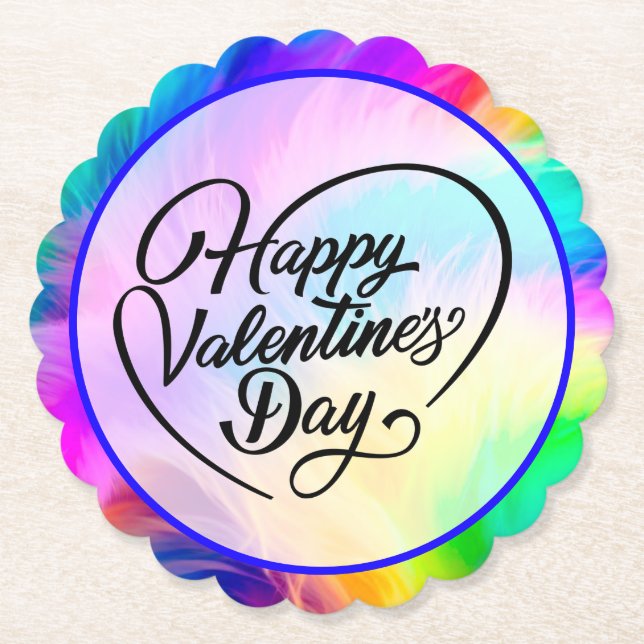Frohen Valentinstag-23823 Untersetzer (Vorderseite)