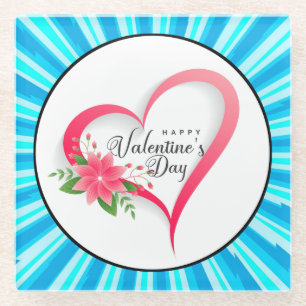 Frohen Valentinstag-53816 Glasuntersetzer