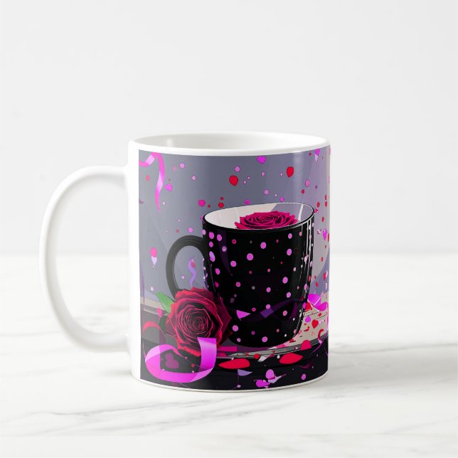 Frohen Valentinstag an die beste Mutter überhaupt Kaffeetasse (Links)