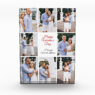 Frohen Valentinstag Benutzerdefinierte 8-Foto-Coll Fotoblock