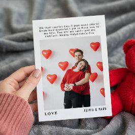 Frohen Valentinstag Benutzerdefinierte Fotocollage Feiertagskarte