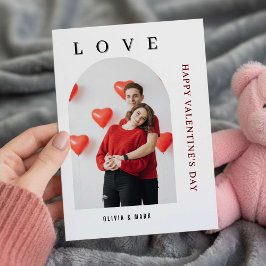 Frohen Valentinstag Benutzerdefinierte Fotocollage Feiertagskarte