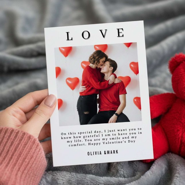 Frohen Valentinstag Benutzerdefinierte Fotocollage Feiertagskarte (Von Creator hochgeladen)