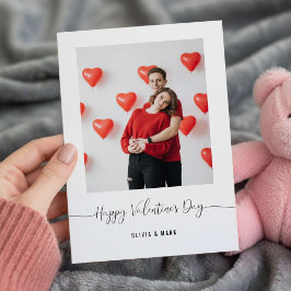 Frohen Valentinstag Benutzerdefiniertes Fotocollag Feiertagskarte