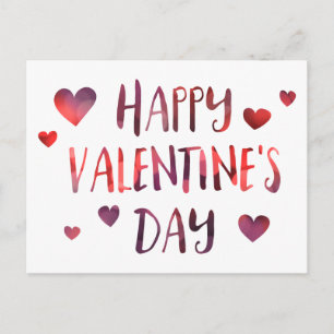 Frohen Valentinstag Bokeh Feiertagspostkarte