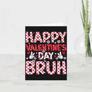 Frohen Valentinstag Bruh Herz Valentins Jungen Mäd Karte