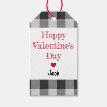 Frohen Valentinstag Buffalo Plaid Klassenzimmer Ju