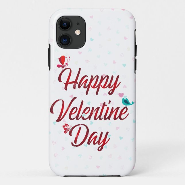Frohen Valentinstag Case-Mate iPhone Hülle (Rückseite)