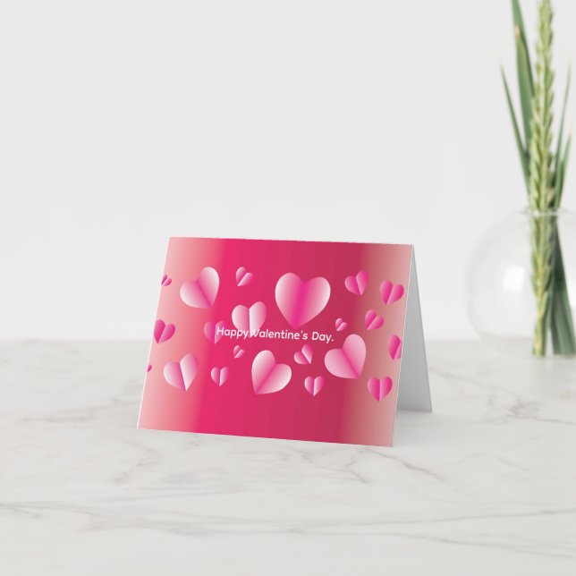 Frohen Valentinstag Dankeskarte (Vorderseite)