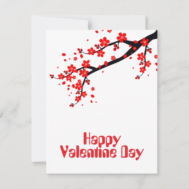 Frohen Valentinstag Einladung (Vorderseite)