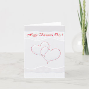 Frohen Valentinstag Elegante moderne Grußkarte Feiertagskarte