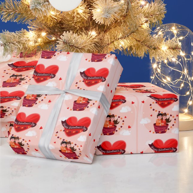 Frohen Valentinstag  Geschenkpapier (Feiertage)