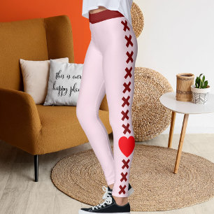Frohen Valentinstag Haustierliebhaber Rot Personal Leggings