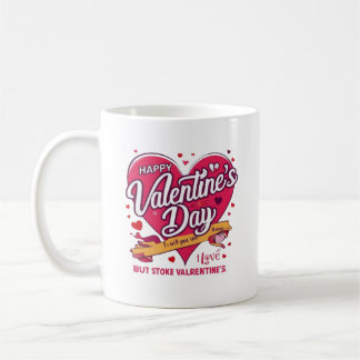 Frohen Valentinstag Herz Design Romantisches Gesch Kaffeetasse