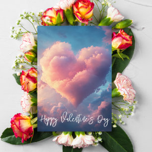 Frohen Valentinstag Herz Wolke Karte