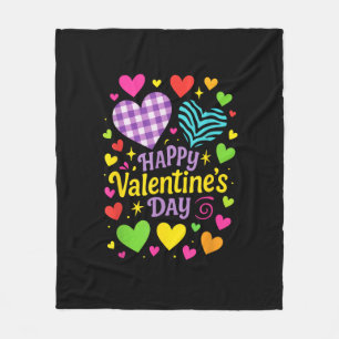 Frohen Valentinstag - Herzen Liebe Fleecedecke