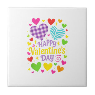 Frohen Valentinstag - Herzen Liebe Fliese