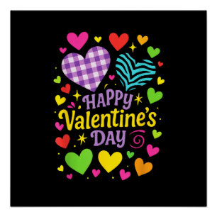 Frohen Valentinstag - Herzen Liebe Poster