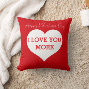 Frohen Valentinstag, ich liebe dich mehr Freund  Kissen