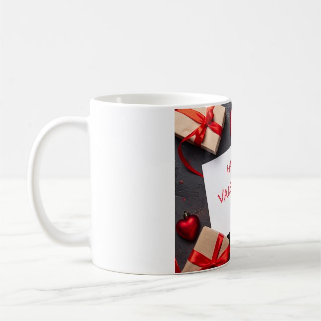 Frohen Valentinstag Kaffeetasse (Links)