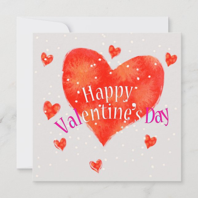 Frohen Valentinstag Karte (Vorderseite)