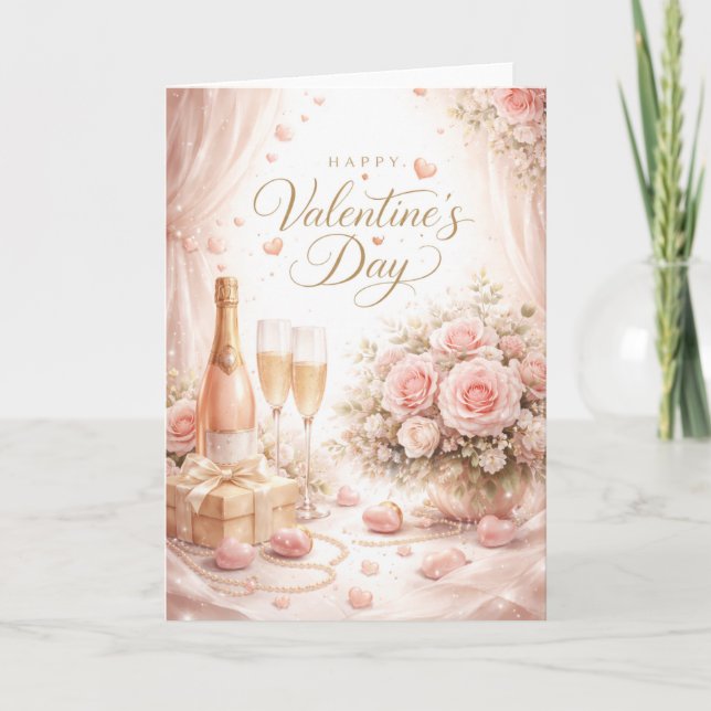 Frohen Valentinstag Karte (Vorderseite)