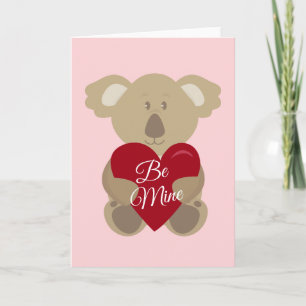 Frohen Valentinstag Koala Liebe Karte