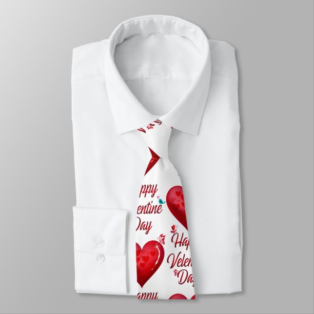 Frohen Valentinstag Krawatte (Gebunden)