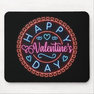 Frohen Valentinstag Kreisdesign-67128 Mousepad