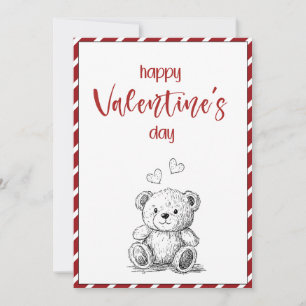 Frohen Valentinstag – Künstlerisches Herz & Blüten Karte