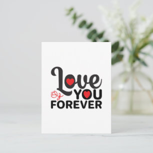 Frohen Valentinstag - Liebe dich für immer Bilder Feiertagspostkarte
