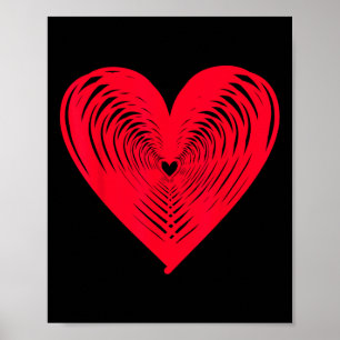 Frohen Valentinstag Liebes Herz Poster