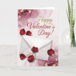 Frohen Valentinstag! Liebesbrief Feiertagskarte