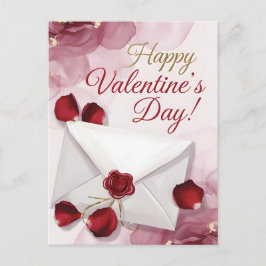 Frohen Valentinstag! Liebesbrief Feiertagspostkarte