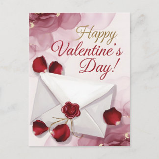 Frohen Valentinstag! Liebesbrief Feiertagspostkarte