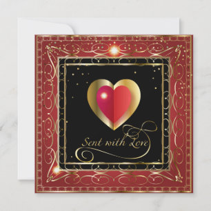 Frohen Valentinstag Liebevolle elegante Grüße Feiertagskarte