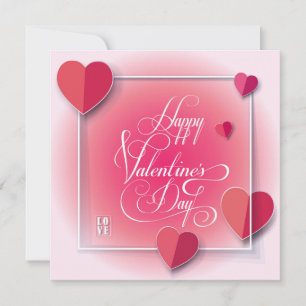 Frohen Valentinstag Liebvolle elegante Grüße Feiertagskarte
