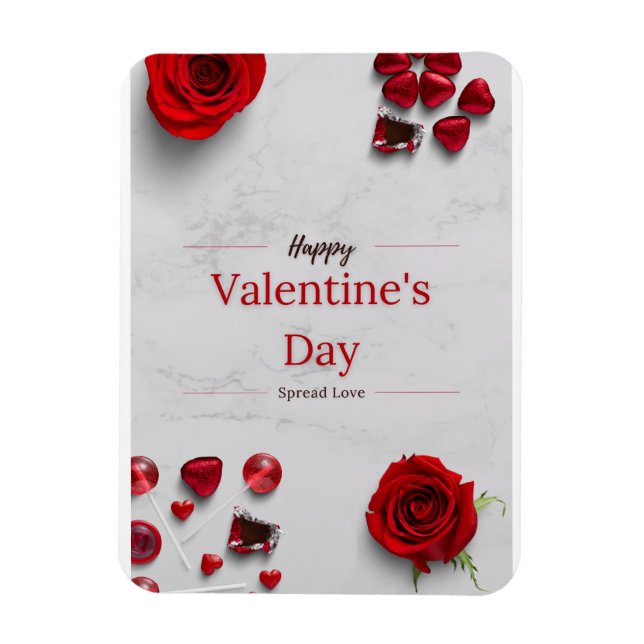 Frohen Valentinstag Magnet (Vertikal)
