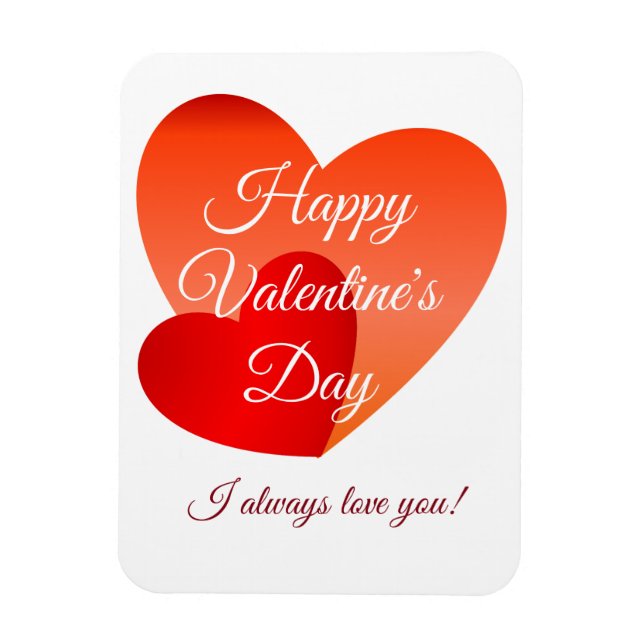 Frohen Valentinstag Magnet (Vertikal)