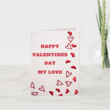 Frohen Valentinstag meine Liebe Grußkarte