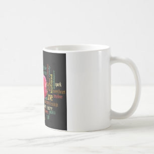 Frohen Valentinstag mit eleganten roten Rosen Tasse