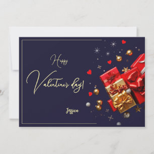 Frohen Valentinstag Moderne Schriftart Feiertagskarte