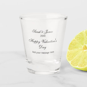 Frohen Valentinstag Name Datum Nachricht einfach e Schnapsglas